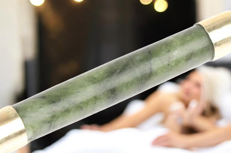 Fleur Glow Gua Sha Jade Stone Massage Kit